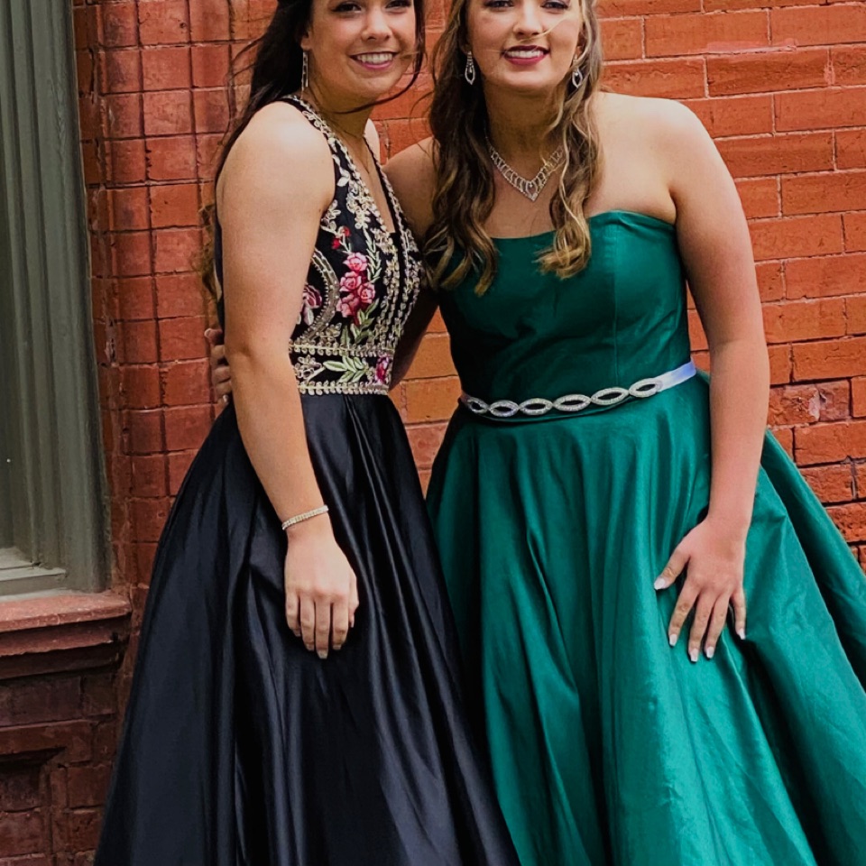 Black And Gold Ballgown Prom/Hoco Dress